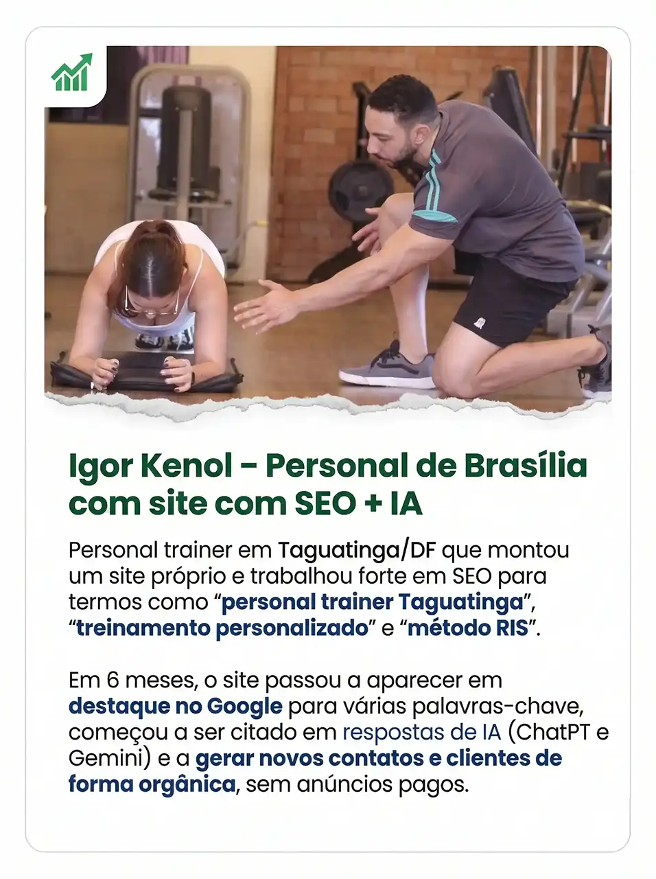 Resultado de alunos e faturamento